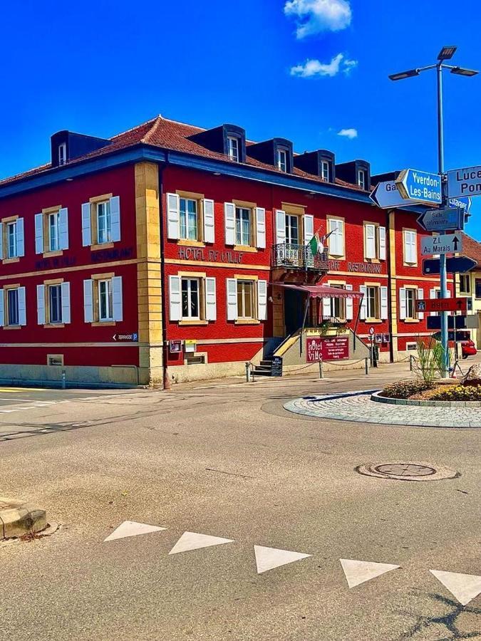 Hotel De Ville D'Yvonand מראה חיצוני תמונה